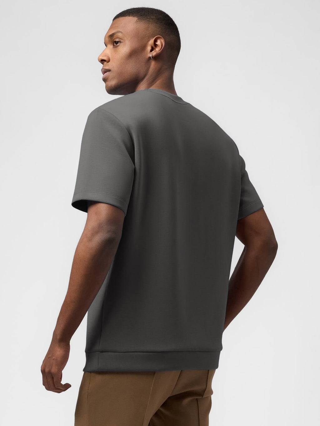 Modal Blend Short Sleeve Tee Shoulder Stitch