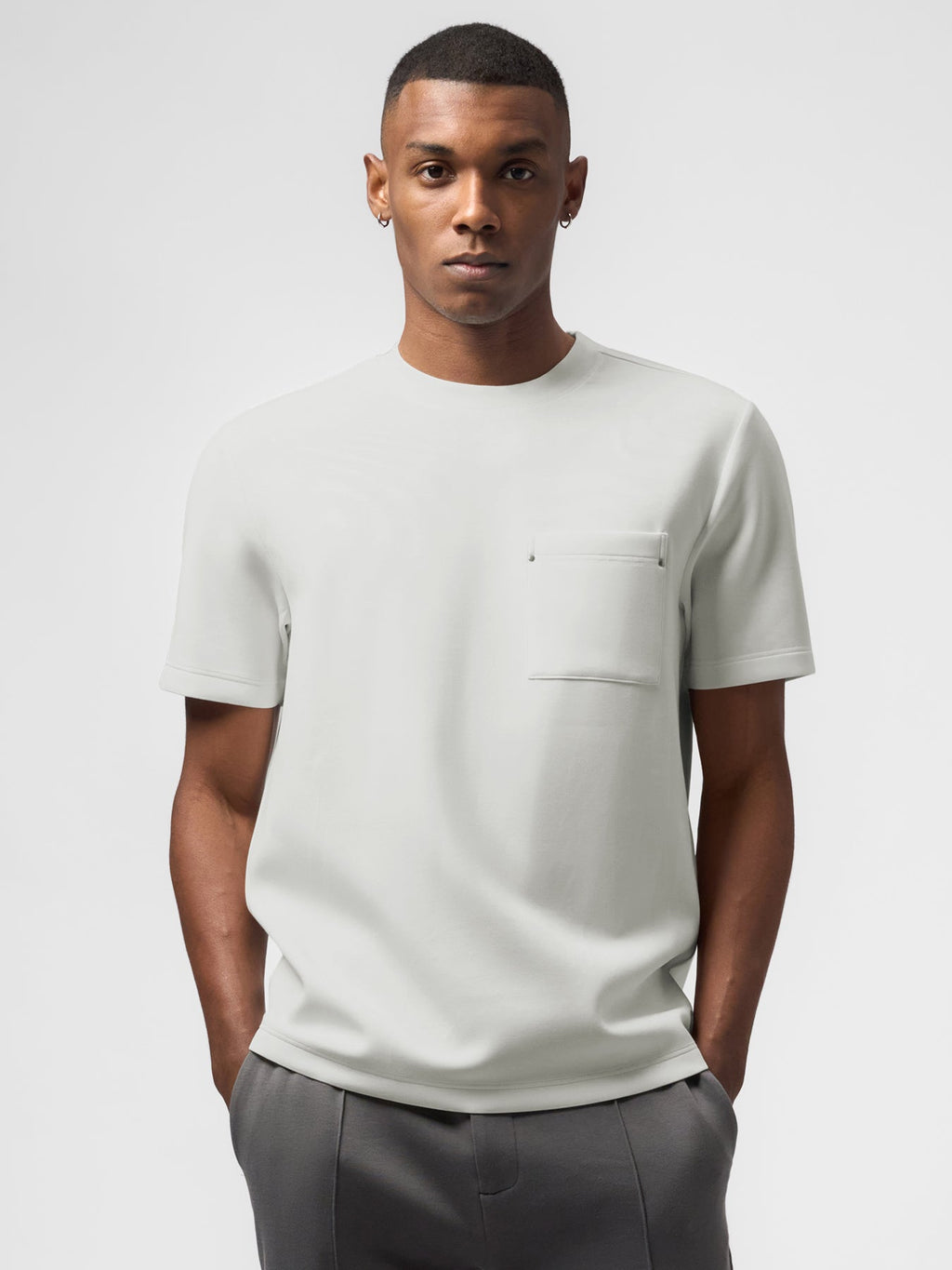 Modal Blend Pocket Tee with Rivet
