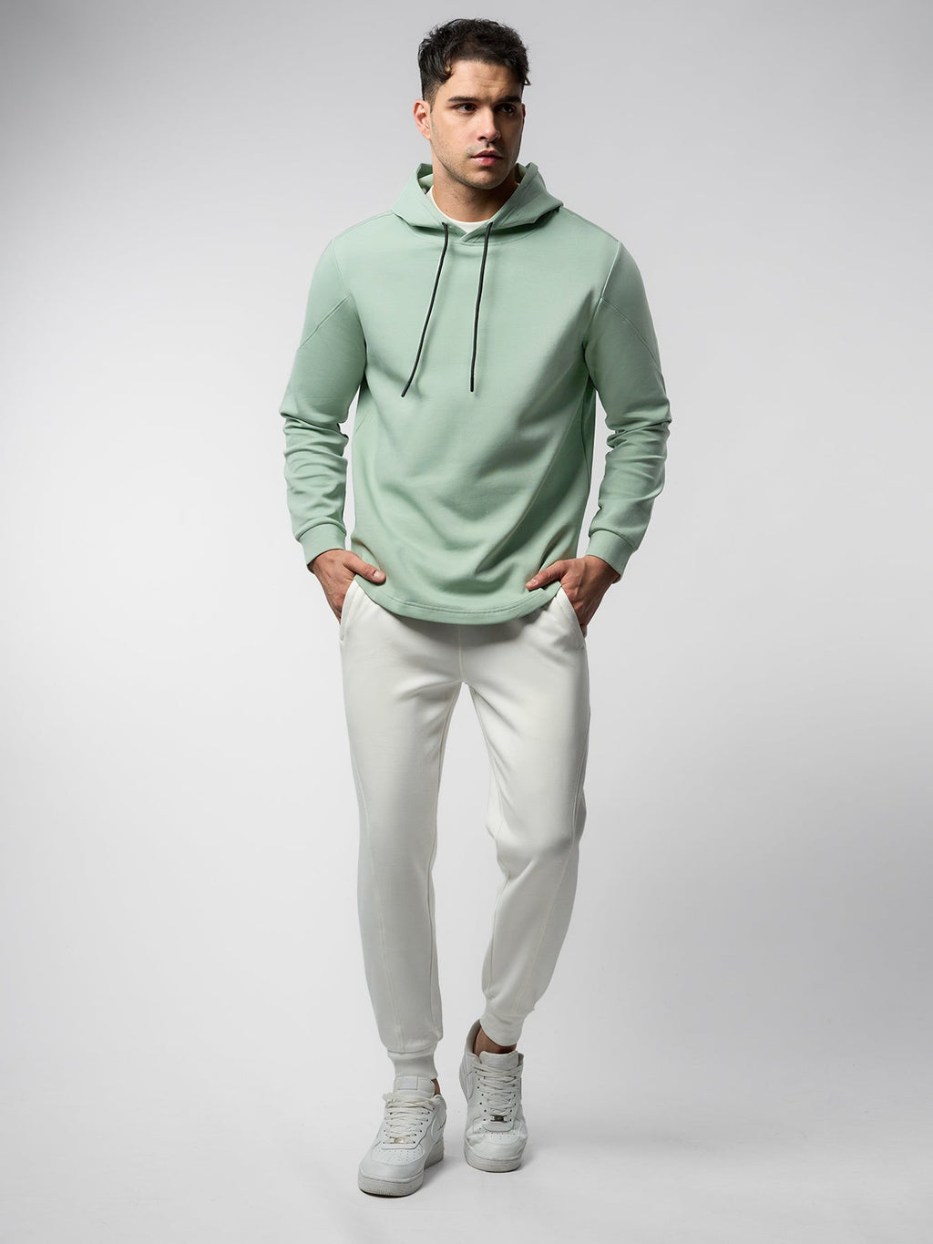 CozySpacer Curve Hem Hoodie