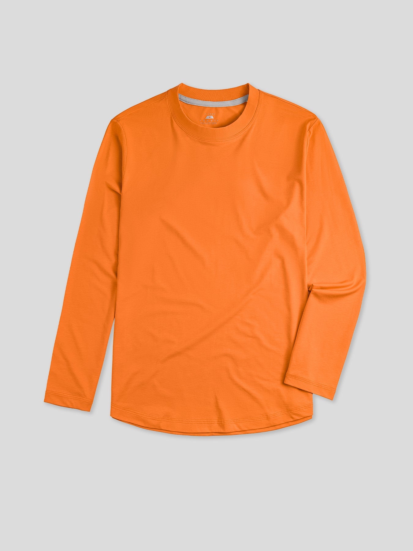 StaySmooth Long Sleeve Curve Hem Tee: Slim Fit