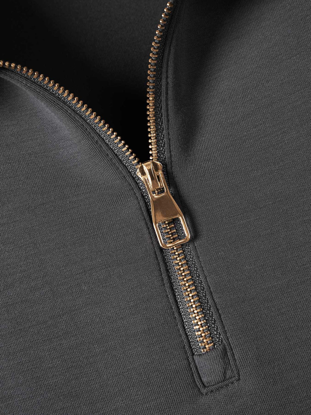 Modal Blend Long Sleeve Half Zip Polo