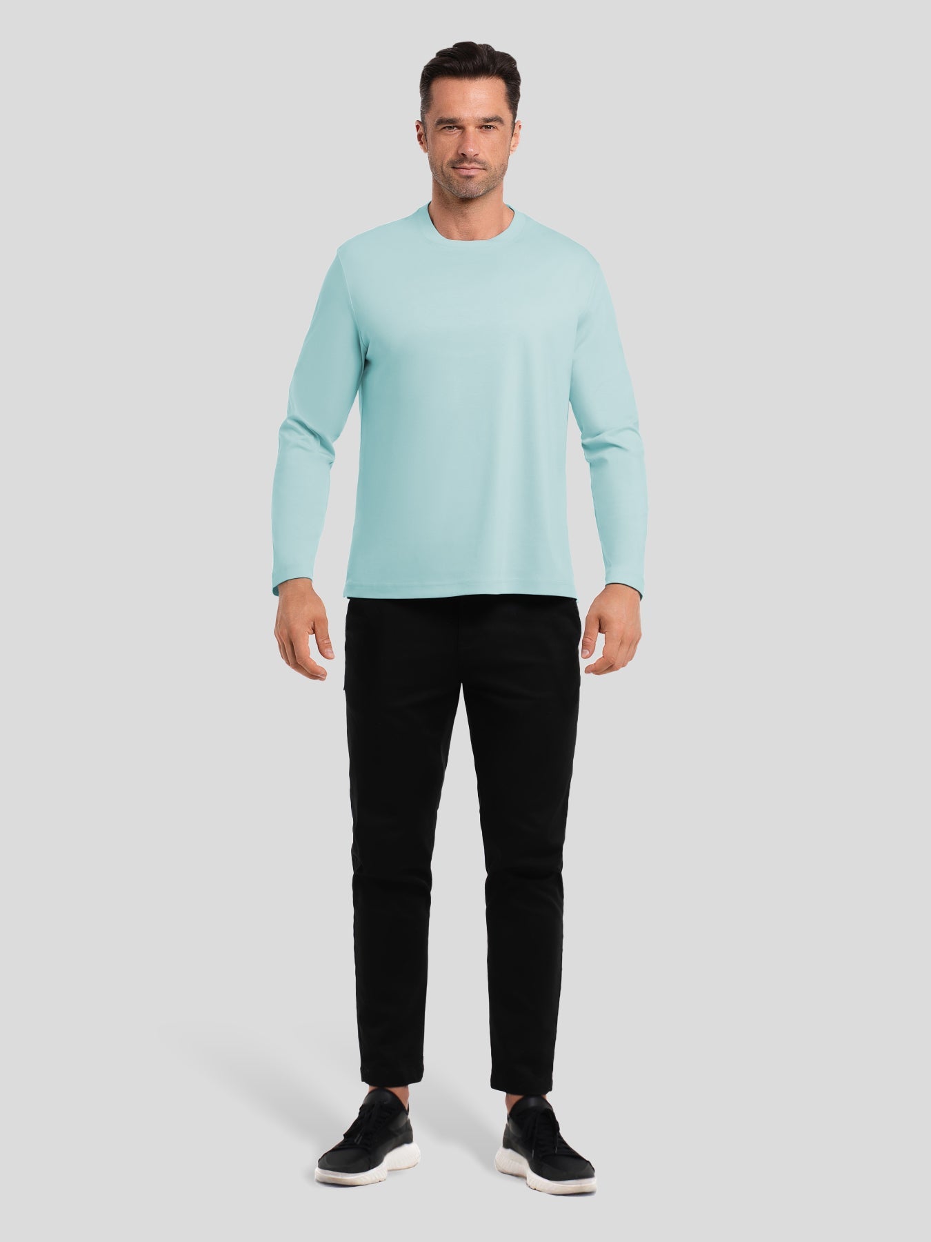 CloudWear 2.0 Split-Hem Long Sleeve Tee: Classic Fit