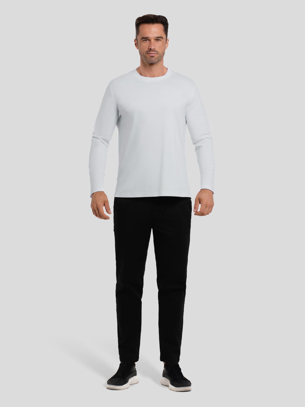 CloudWear 2.0 Split-Hem Long Sleeve Tee: Slim Fit