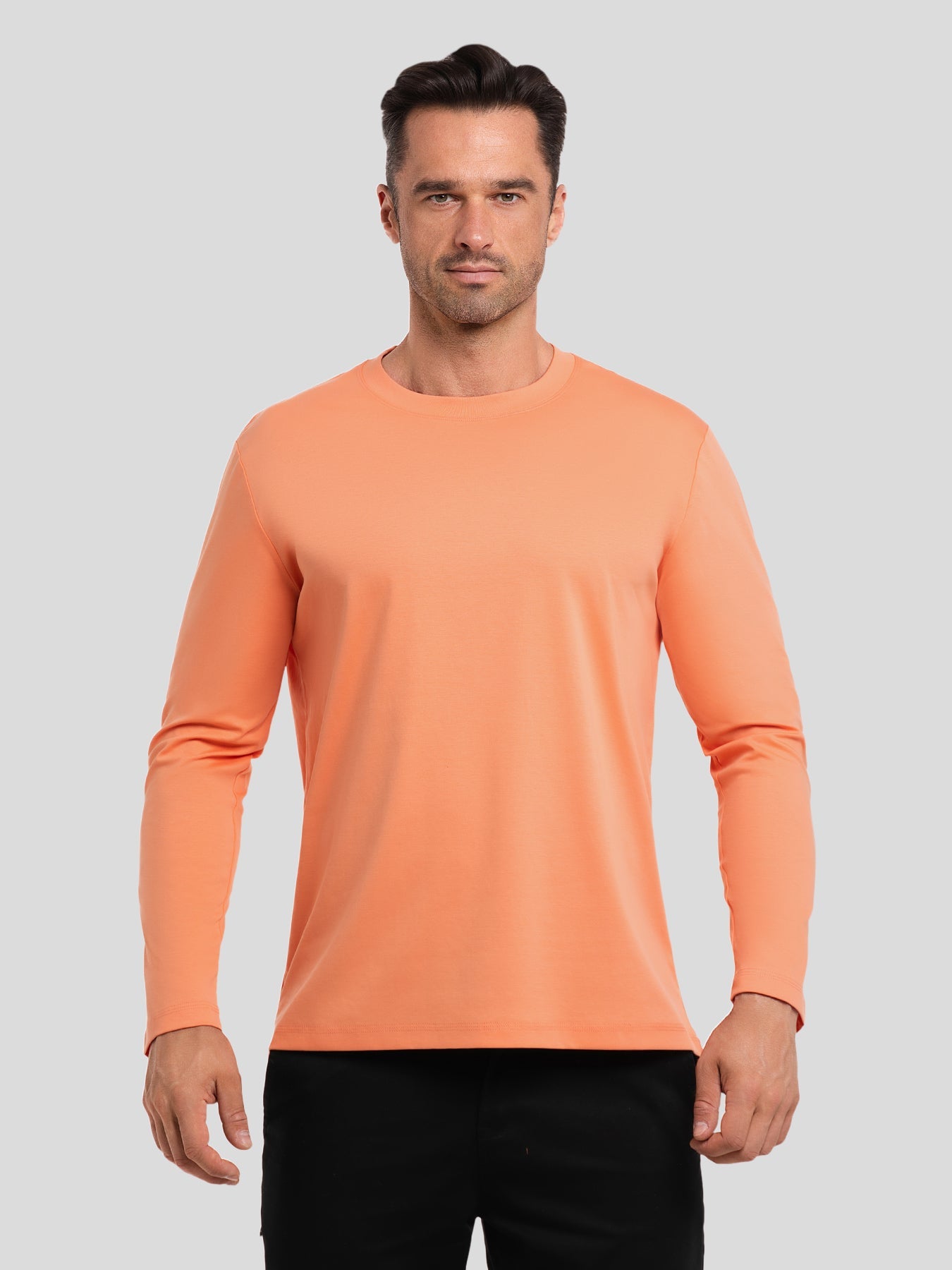 CloudWear 2.0 Split-Hem Long Sleeve Tee: Slim Fit