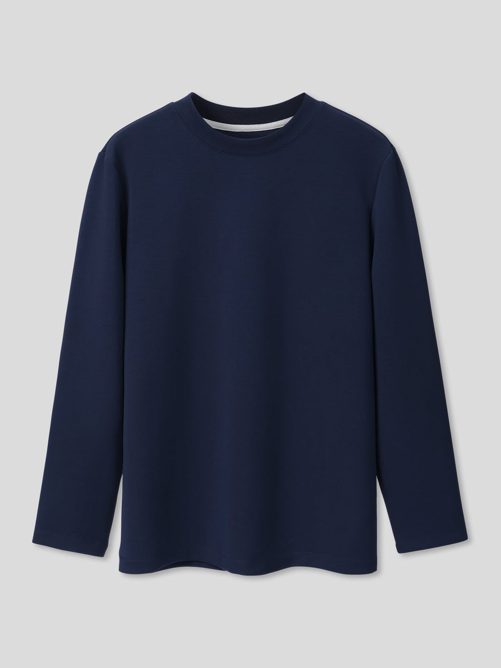 Modal Blend Elbow Patch Long Sleeve Tee:Classic Fit