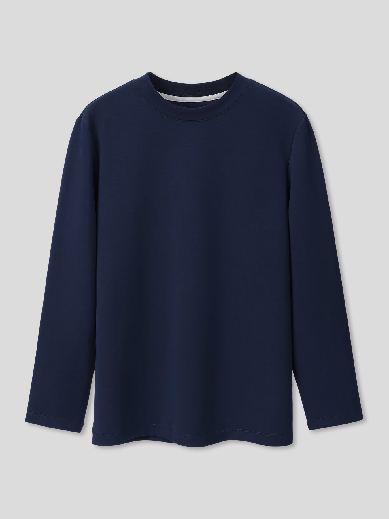 Modal Blend Elbow Patch Long Sleeve Tee:Classic Fit