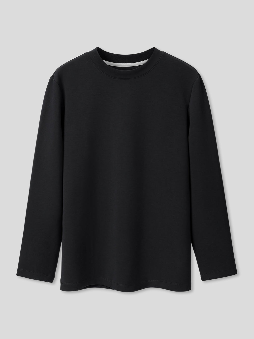 Modal Blend Elbow Patch Long Sleeve Tee:Classic Fit