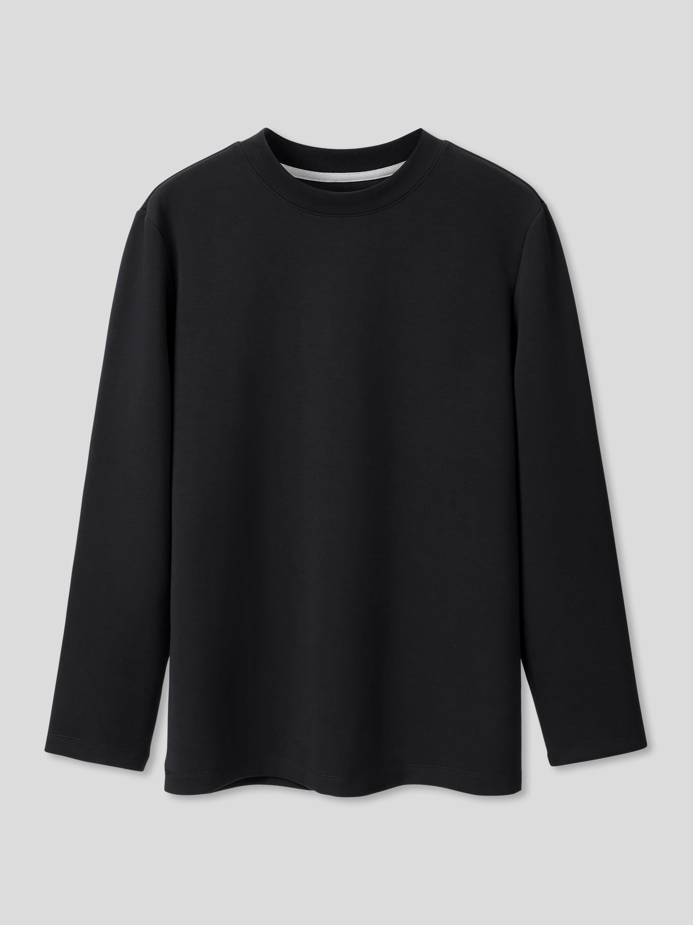 Modal Blend Elbow Patch Long Sleeve Tee:Classic Fit