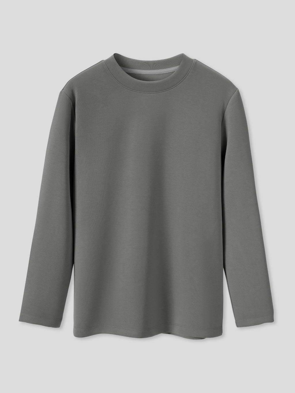 Modal Blend Elbow Patch Long Sleeve Tee:Classic Fit