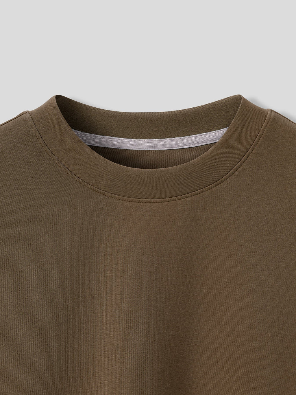 Modal Blend Elbow Patch Long Sleeve Tee:Slim Fit