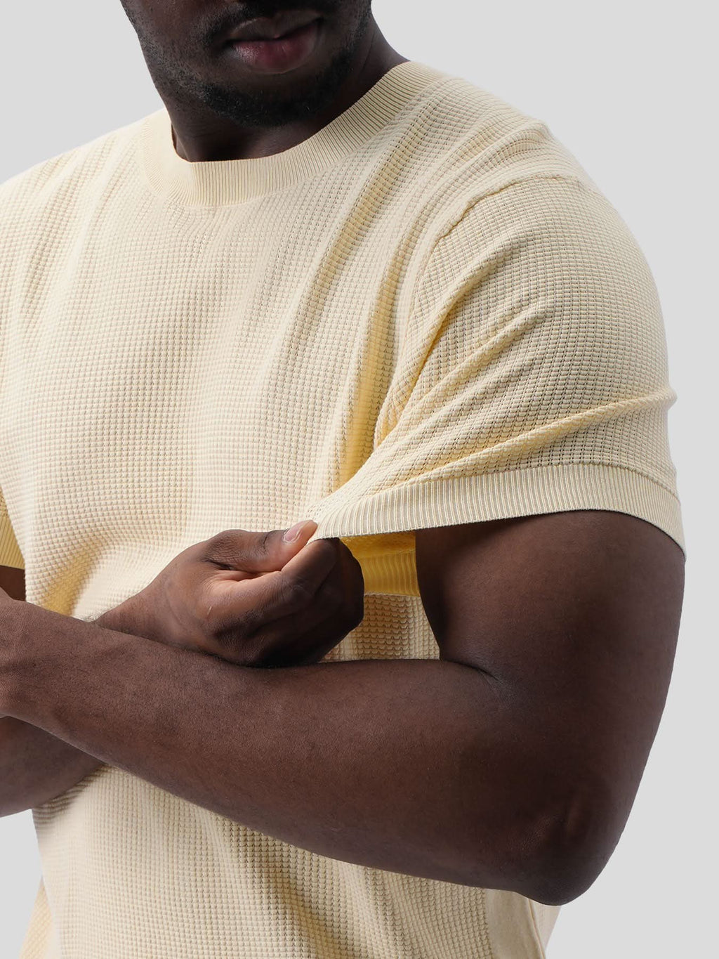 GentleKnit Honeycomb Short Sleeve Knitted T-Shirt
