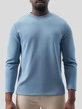 Modal Blend Elbow Patch Long Sleeve Tee:Classic Fit