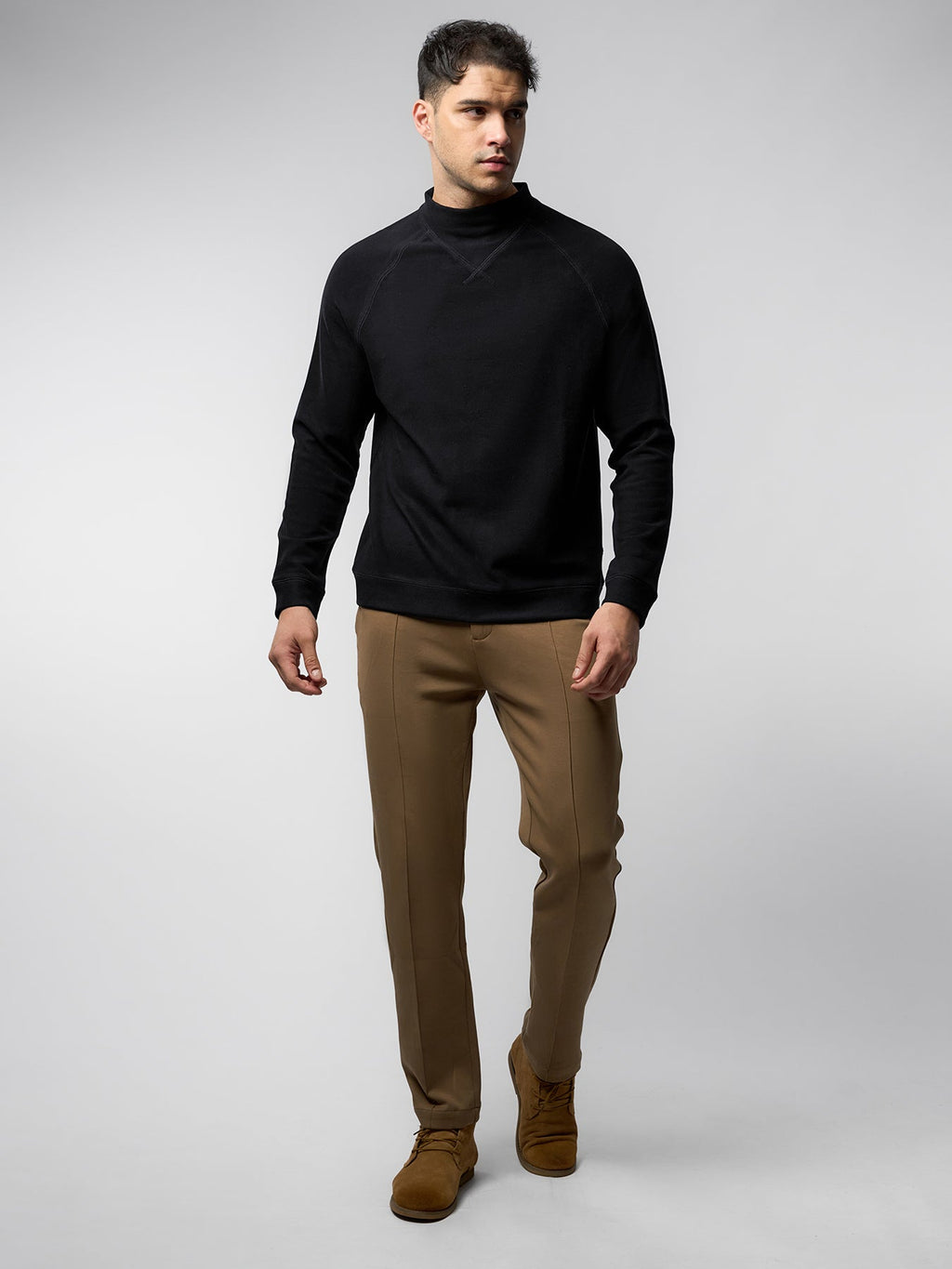 Thermo Fleece Mock Neck Sweatshirt