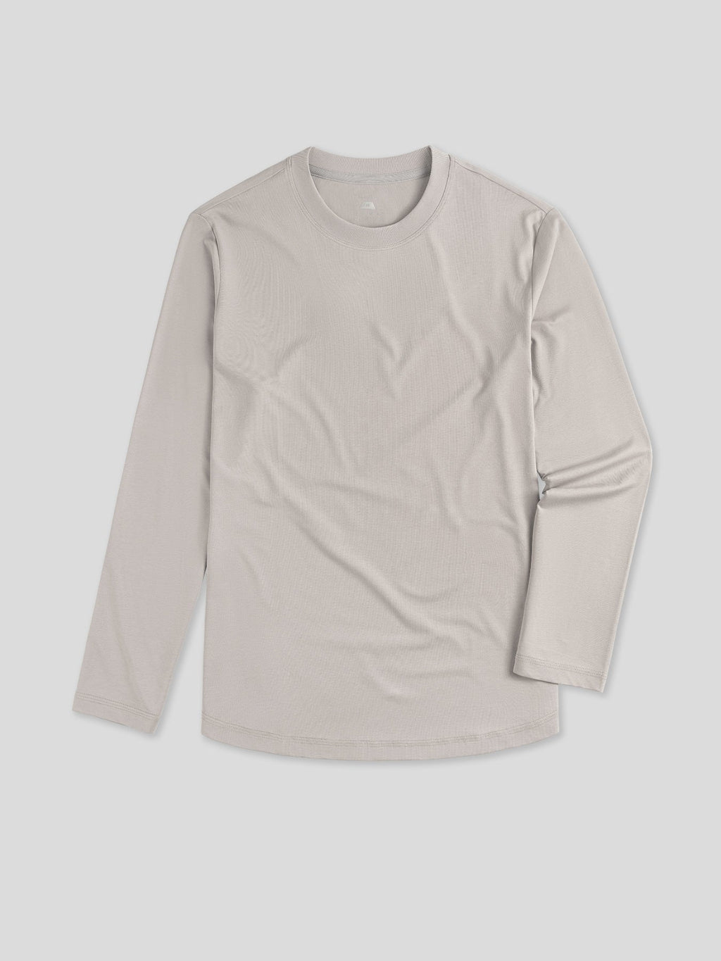 StaySmooth Long Sleeve Curve Hem Tee: Slim Fit